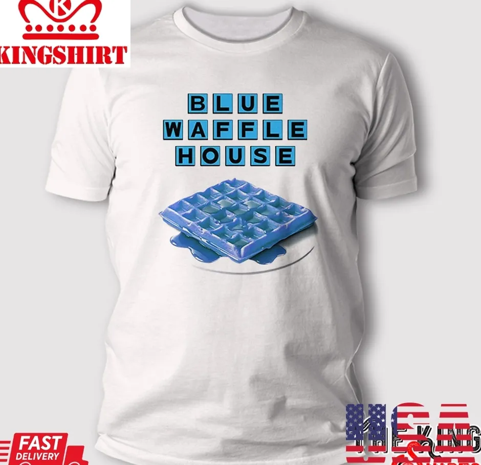 Blue Waffle House T Shirt Plus Size