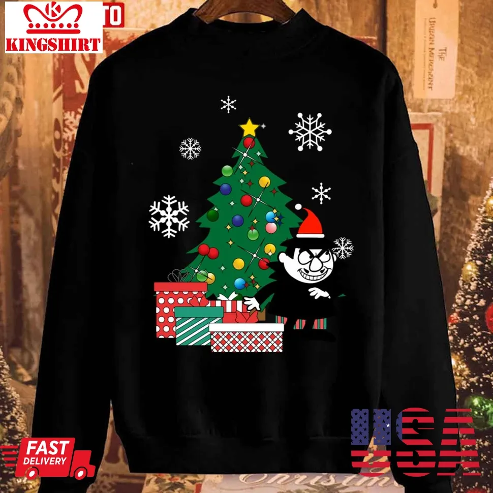 Hot Boris Badenov Around The Christmas Tree Unisex Sweatshirt TShirt