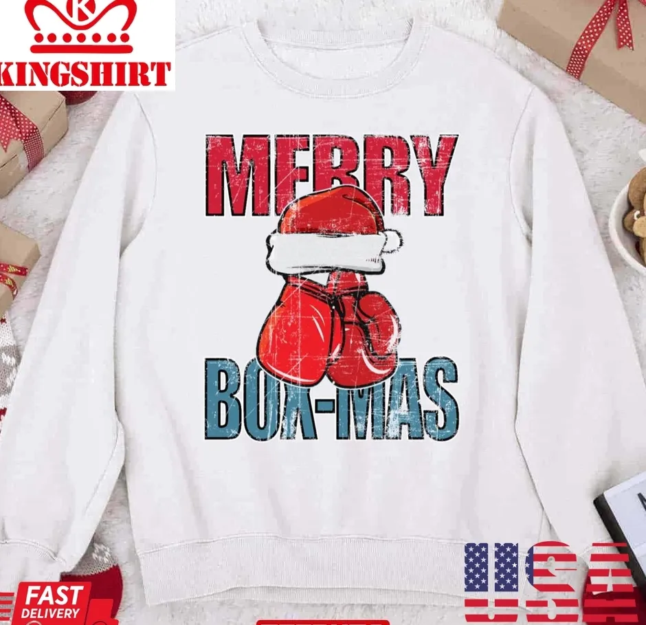 Boxing Christmas Merry Box Mas Boxing Unisex Sweatshirt Unisex Tshirt