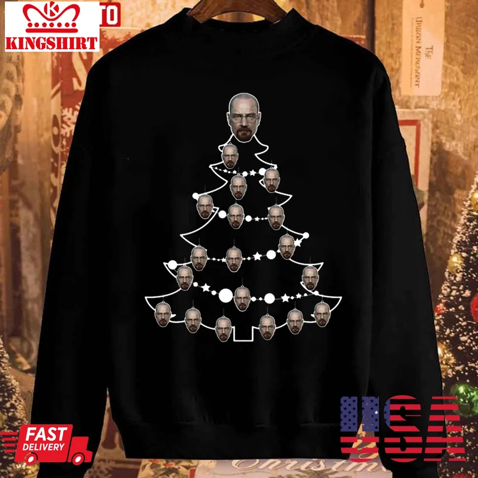 Best Breaking Bad Heisenberg Christmas Tree Baubles Unisex Sweatshirt TShirt