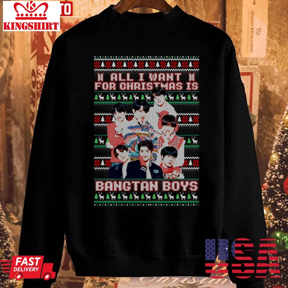 Romantic Style Bts Army Bts Army Christmas Funny Sweatshirt Unisex Tshirt