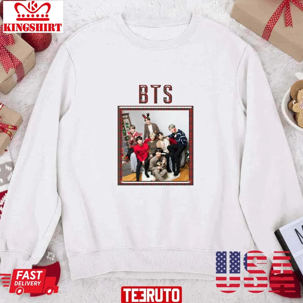 Vintage Bts Christmas 2019 Group Sweatshirt Size up S to 4XL
