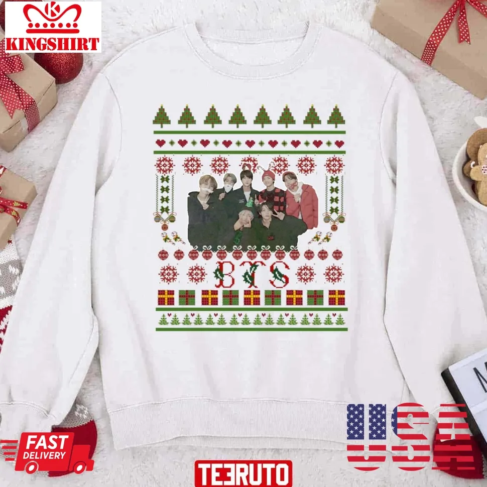 Be Nice Bts Christmas 2023 Xmas Sweatshirt Plus Size