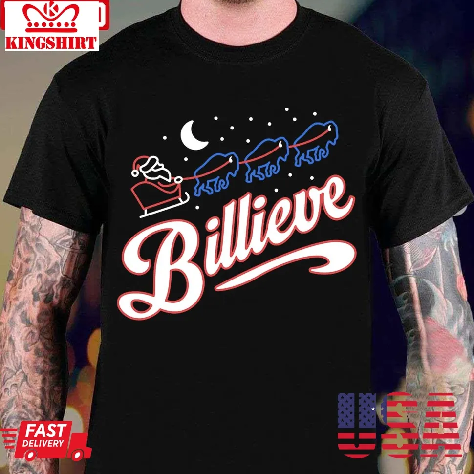 Free Style Buffalo Santa Billieve Unisex T Shirt Unisex Tshirt
