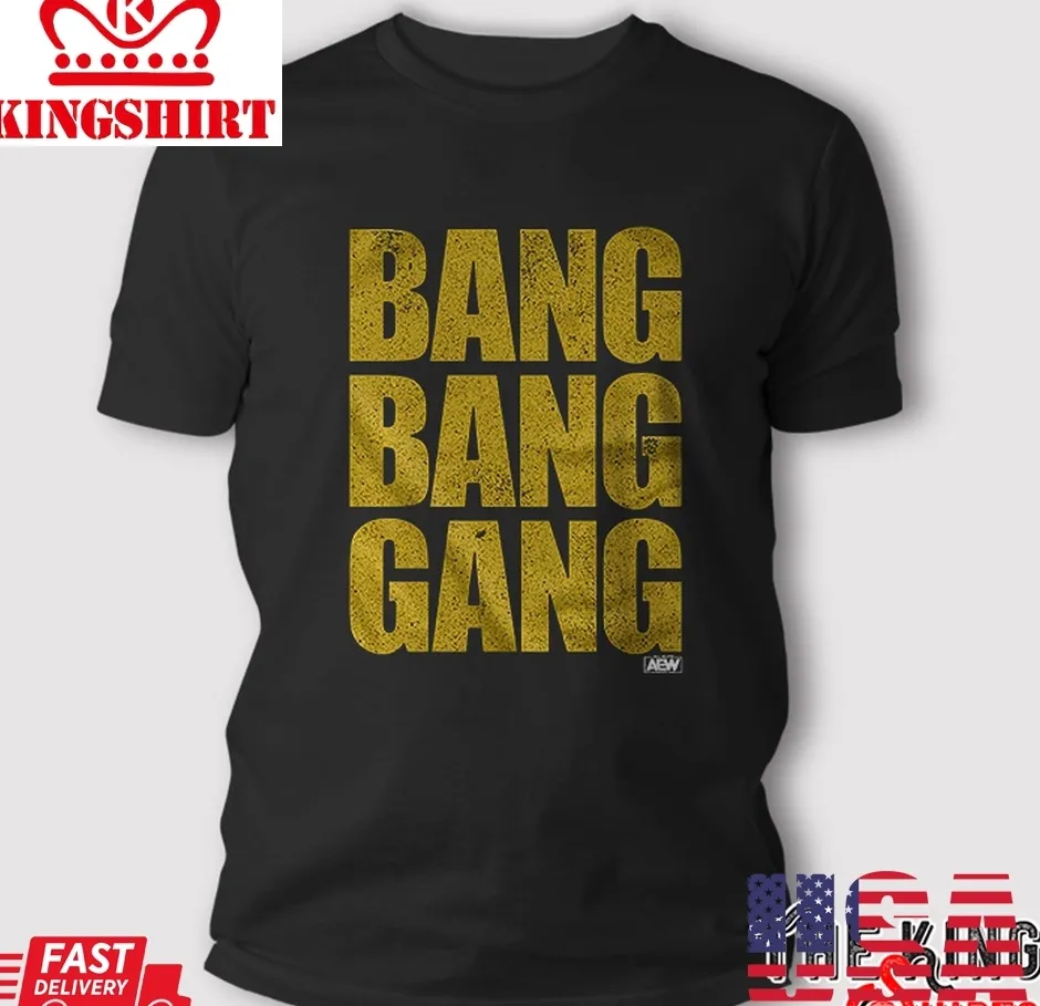 Bullet Club Gold Bang Bang Gang T Shirt Plus Size