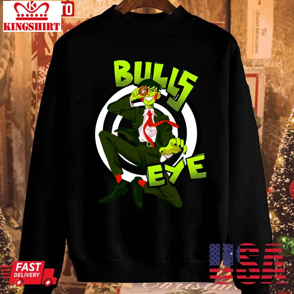Awesome Bulls Eye Christmas 2023 Unisex Sweatshirt Size up S to 4XL