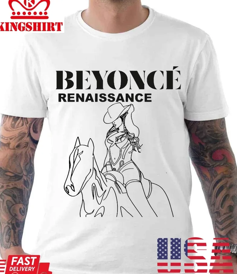 Byond Line Art Beyonce 2023 Tour Unisex T Shirt Size up S to 4XL