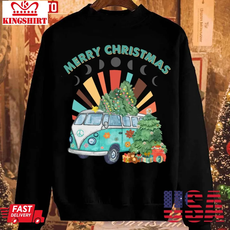 Best Camping Hippie Christmas 2023 Unisex Sweatshirt TShirt