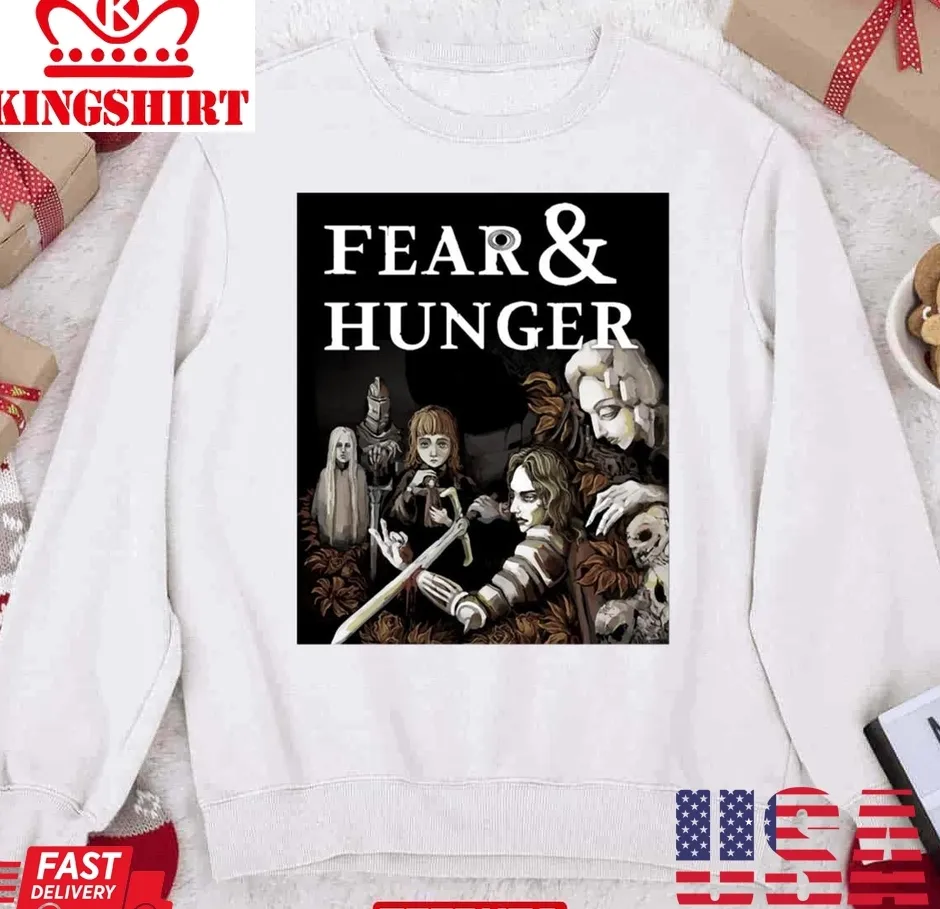 Cartoon Style Fear And Hunger Unisex Sweatshirt Size up S to 4XL