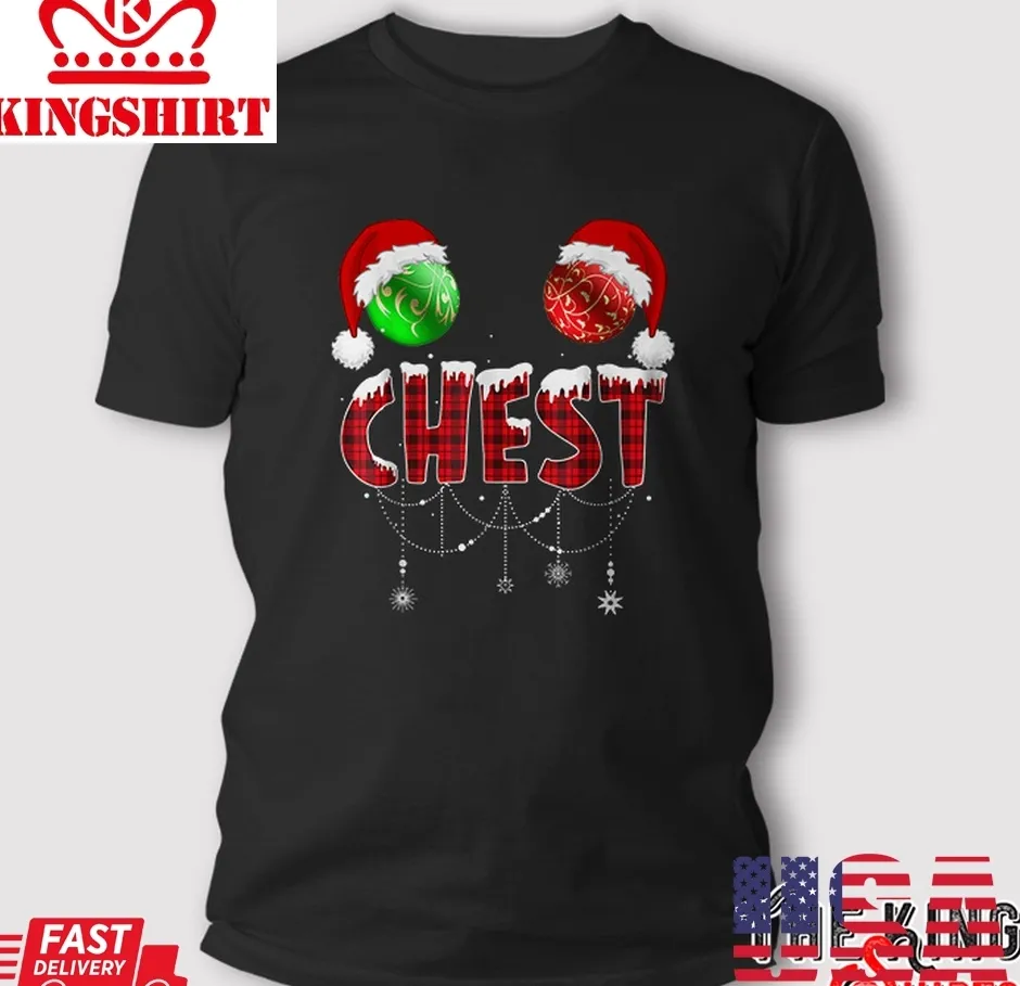 Chest Nuts Christmas Funny Matching Couple Chestnuts T Shirt Unisex Tshirt