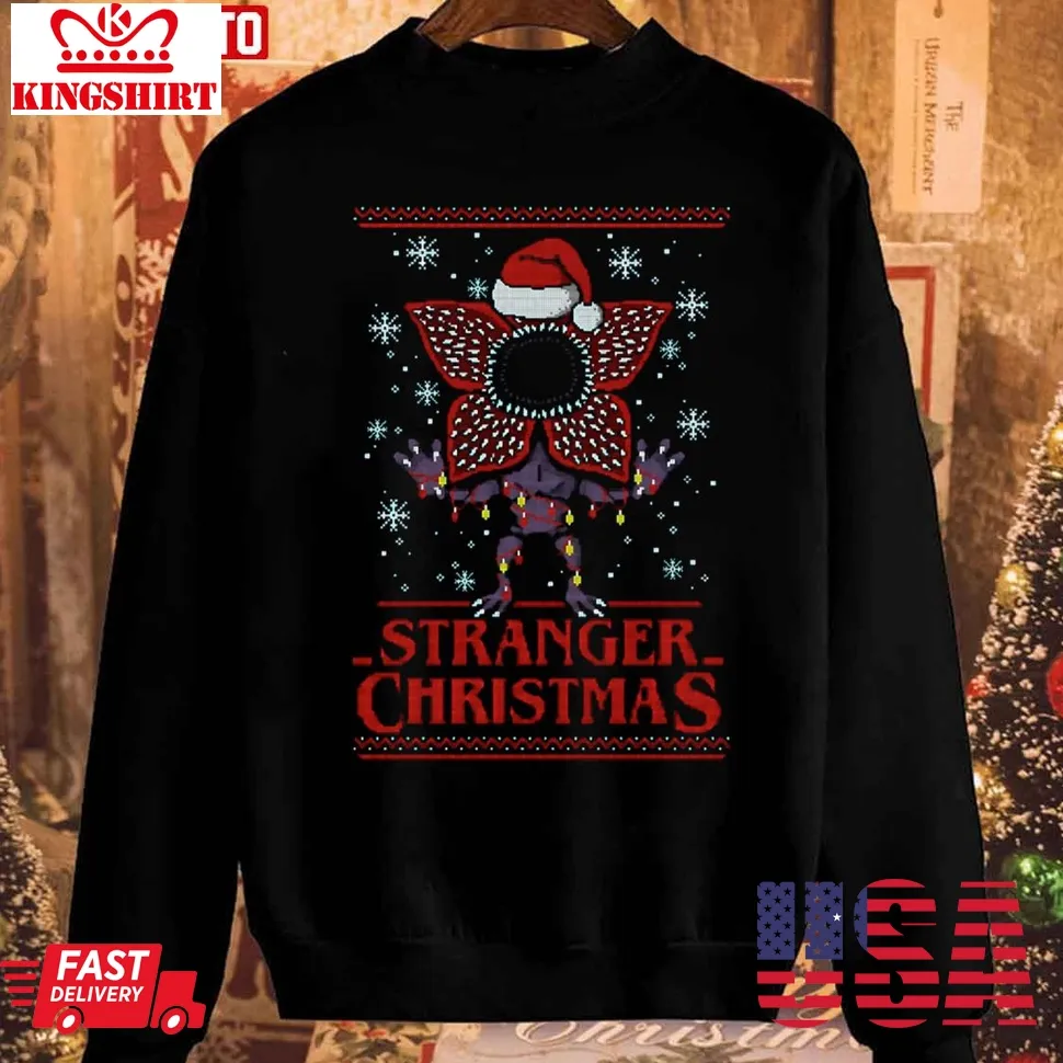 The cool Chibi Demogorgon Stranger Things Christmas Unisex Sweatshirt Unisex Tshirt