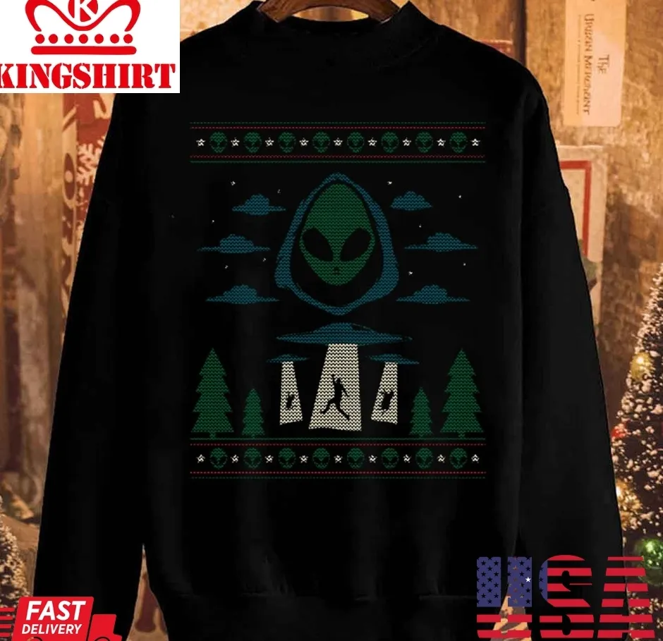 Christmas Abduction Unisex Sweatshirt Plus Size