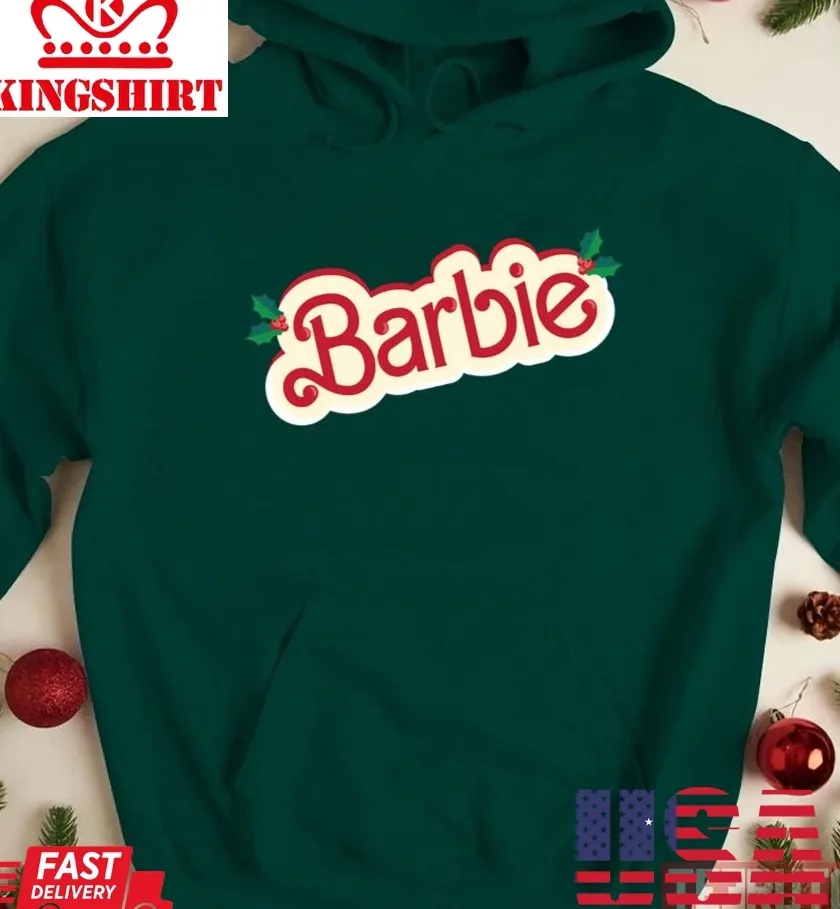 Christmas Barbie Red Unisex Sweatshirt Plus Size