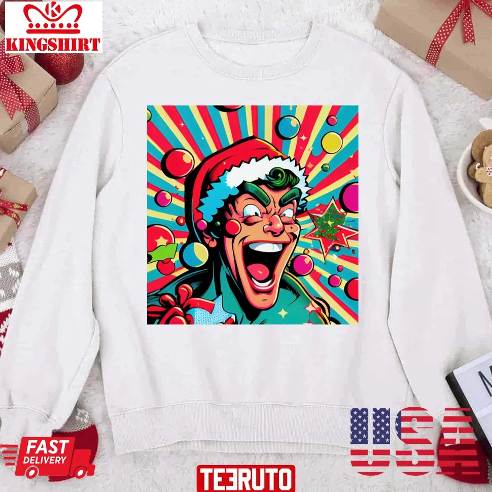 Best Christmas Crazy Superhero Unisex Sweatshirt TShirt