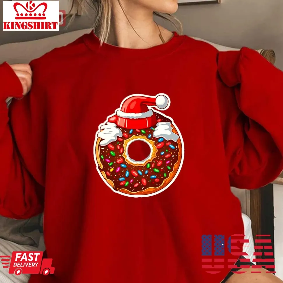 Free Style Christmas Donut Unisex Sweatshirt Unisex Tshirt
