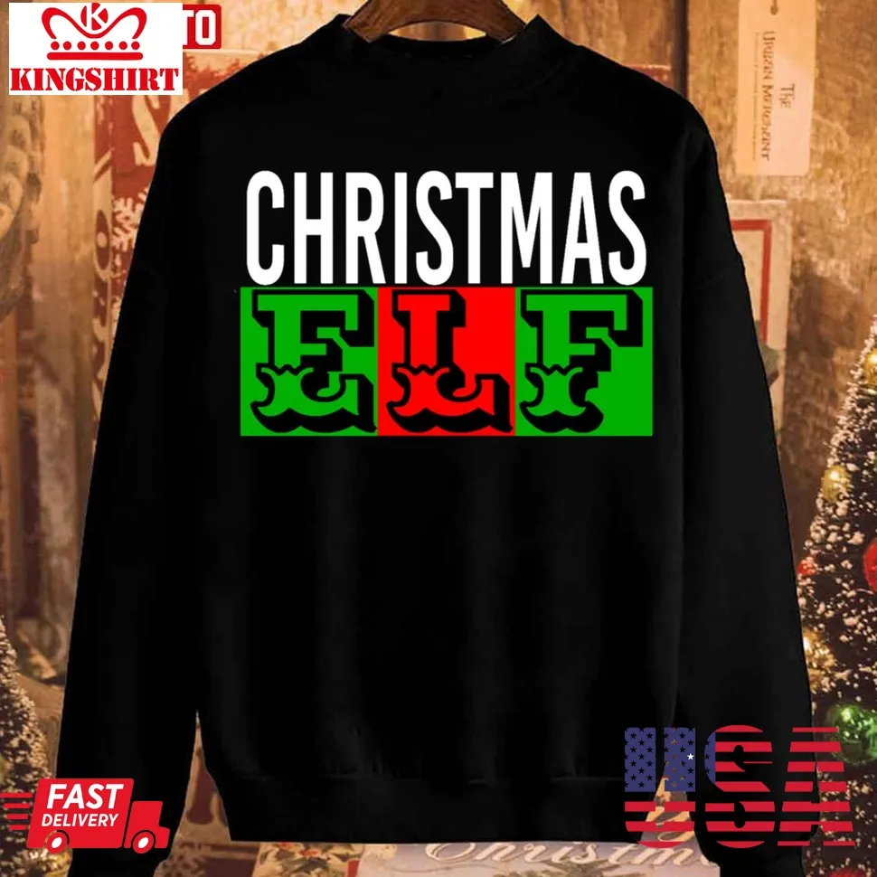 The cool Christmas Elf Babyrage Unisex Sweatshirt Unisex Tshirt
