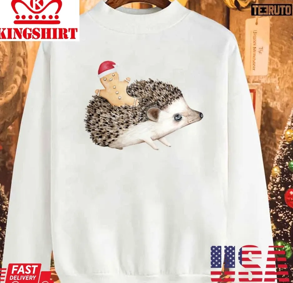 Christmas Hedgehog Unisex Sweatshirt Unisex Tshirt