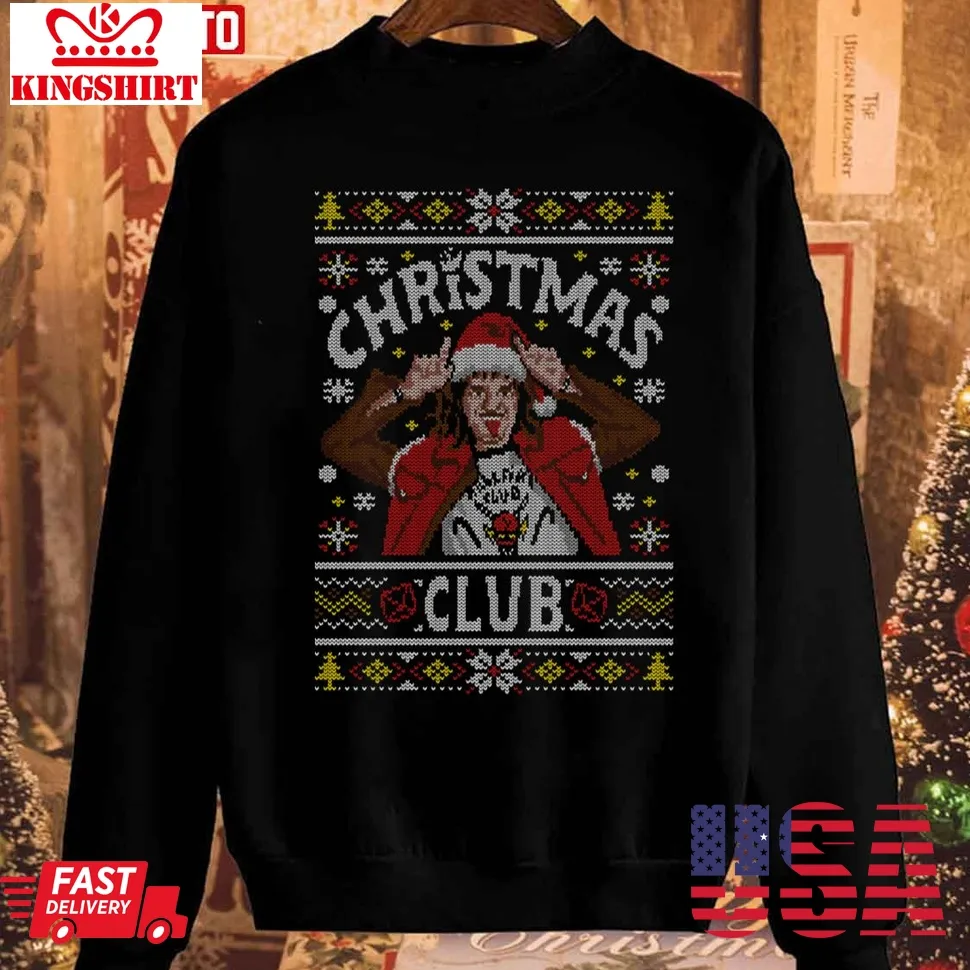 Pretium Christmas Hellfire Club Christmas Stranger Things Unisex Sweatshirt Plus Size