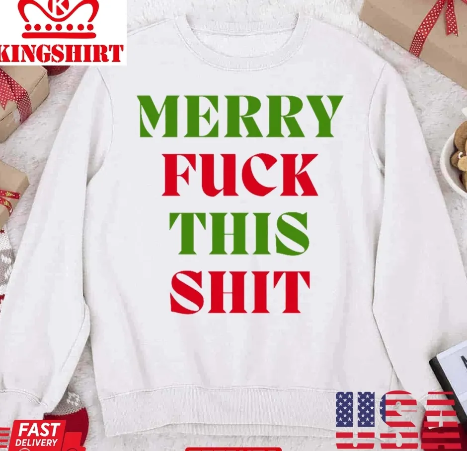 Christmas Humor Rude Offensive Inappropriate Unisex Sweatshirt Plus Size