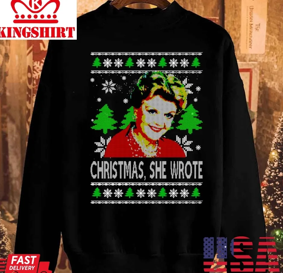 Christmas Jessica Murder Fletcher Images Vintage Unisex Sweatshirt Unisex Tshirt
