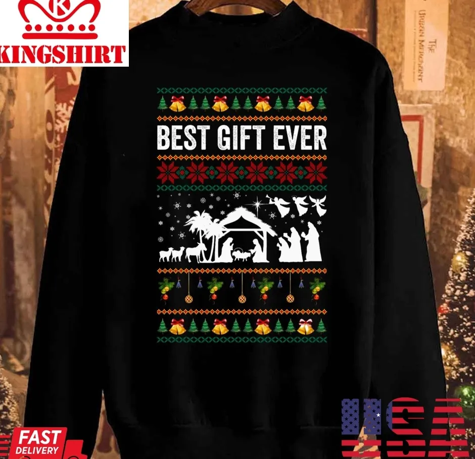 Christmas Nativity Of Jesus Christ Unisex Sweatshirt Size up S to 4XL