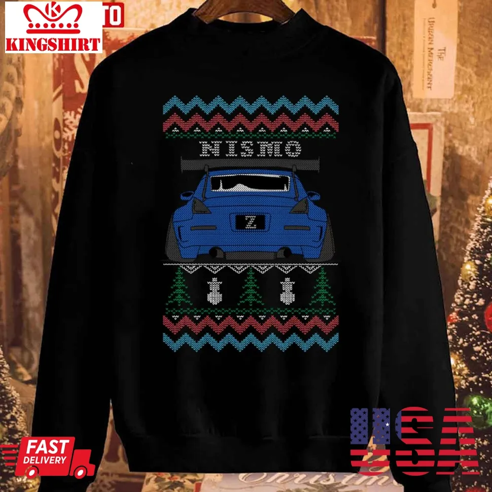 Love Shirt Christmas Nismo 350Z Z33 Blue Unisex Sweatshirt Size up S to 4XL