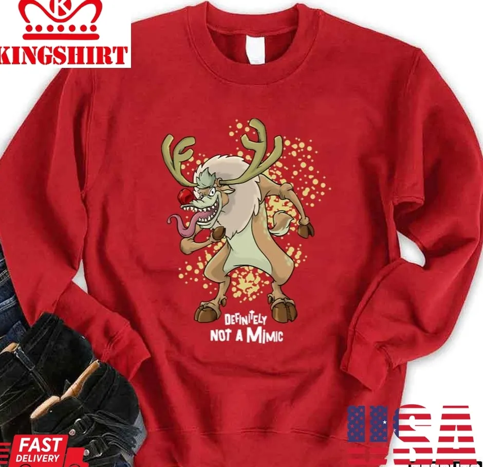 Christmas Roleplaying Mimic Creature Rpg Unisex Sweatshirt Plus Size