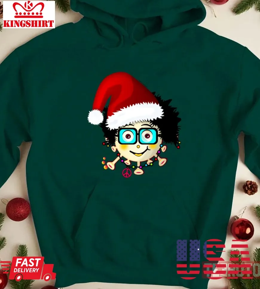 Love Shirt Christmas The Simonsitos The Virus Of Good Luck Emma Unisex Sweatshirt Size up S to 4XL