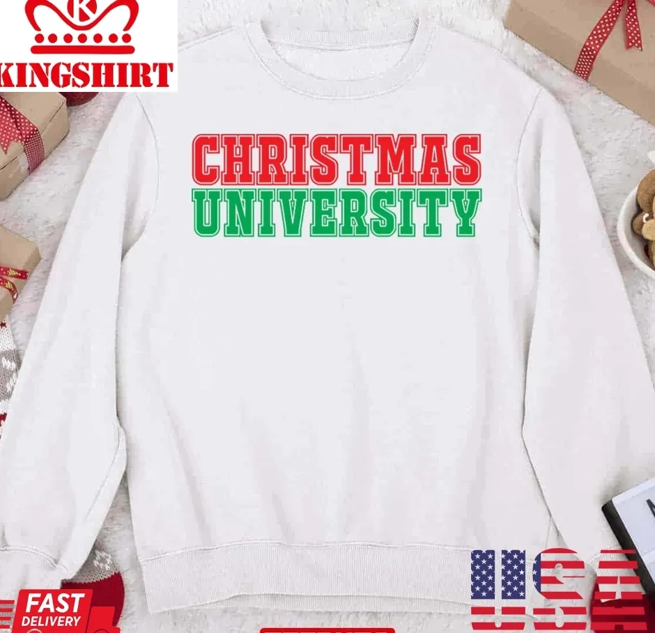Christmas University Unisex Sweatshirt Plus Size