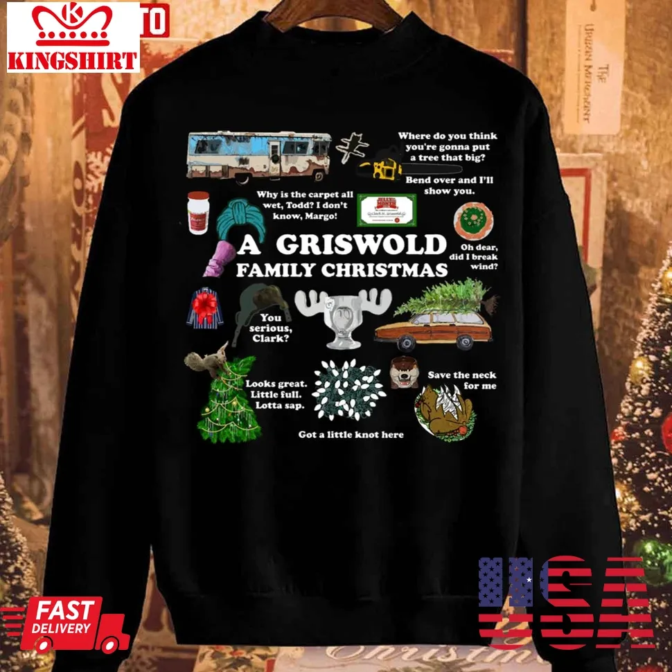 The cool Christmas Vacation Collage Sweatshirt Unisex Tshirt