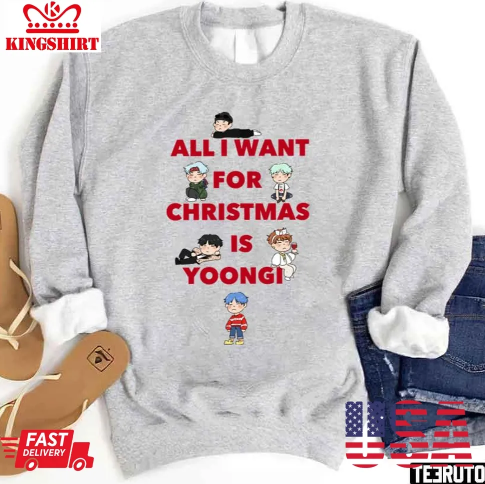 Love Shirt Christmas Yoongles Sweatshirt Size up S to 4XL