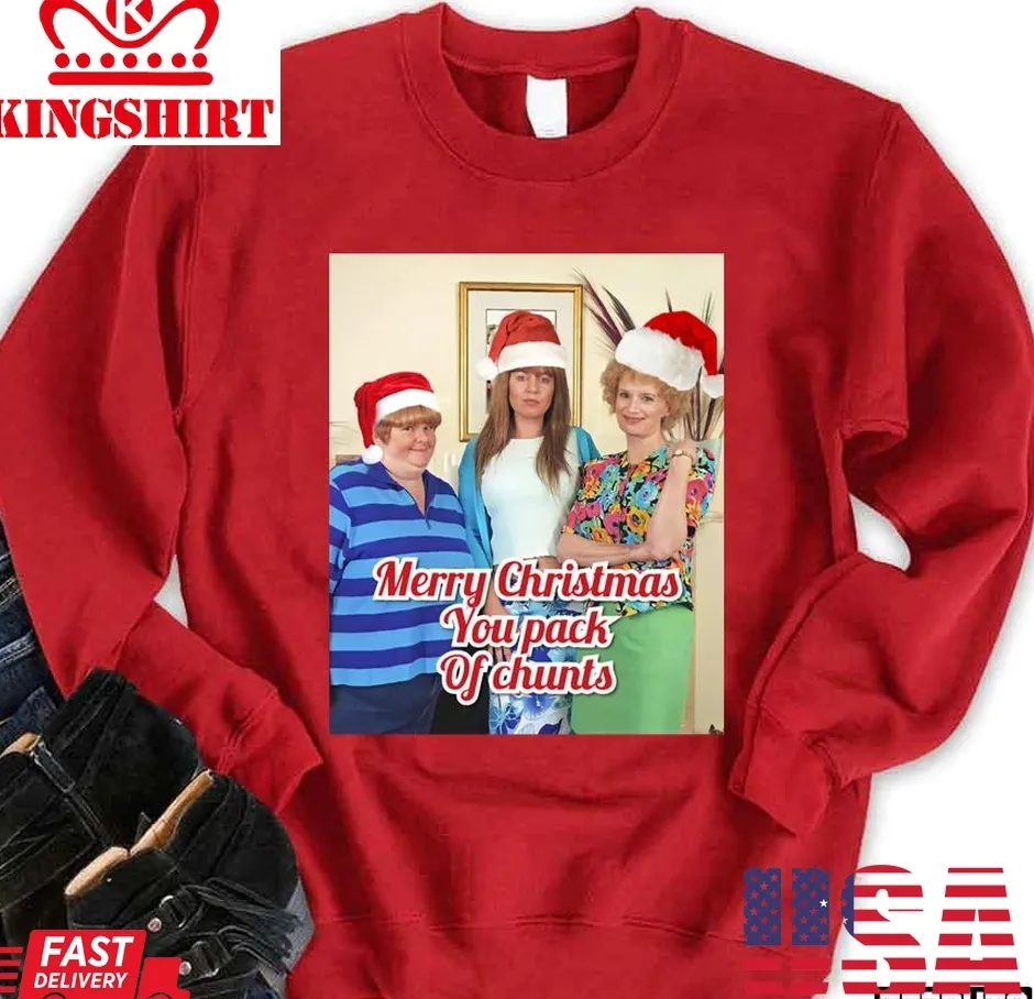 Copy Of Merry Christmas You Pack Of Chunts Unisex Sweatshirt Size up S to 4XL