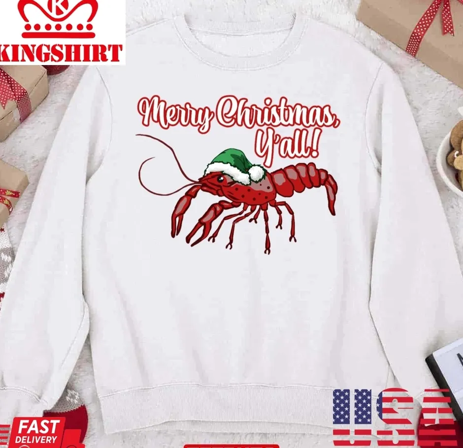 Crawfish Christmas Unisex Sweatshirt Unisex Tshirt