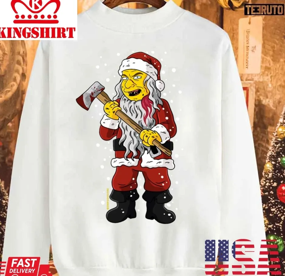 Crazy Santa Claus Unisex Sweatshirt Unisex Tshirt