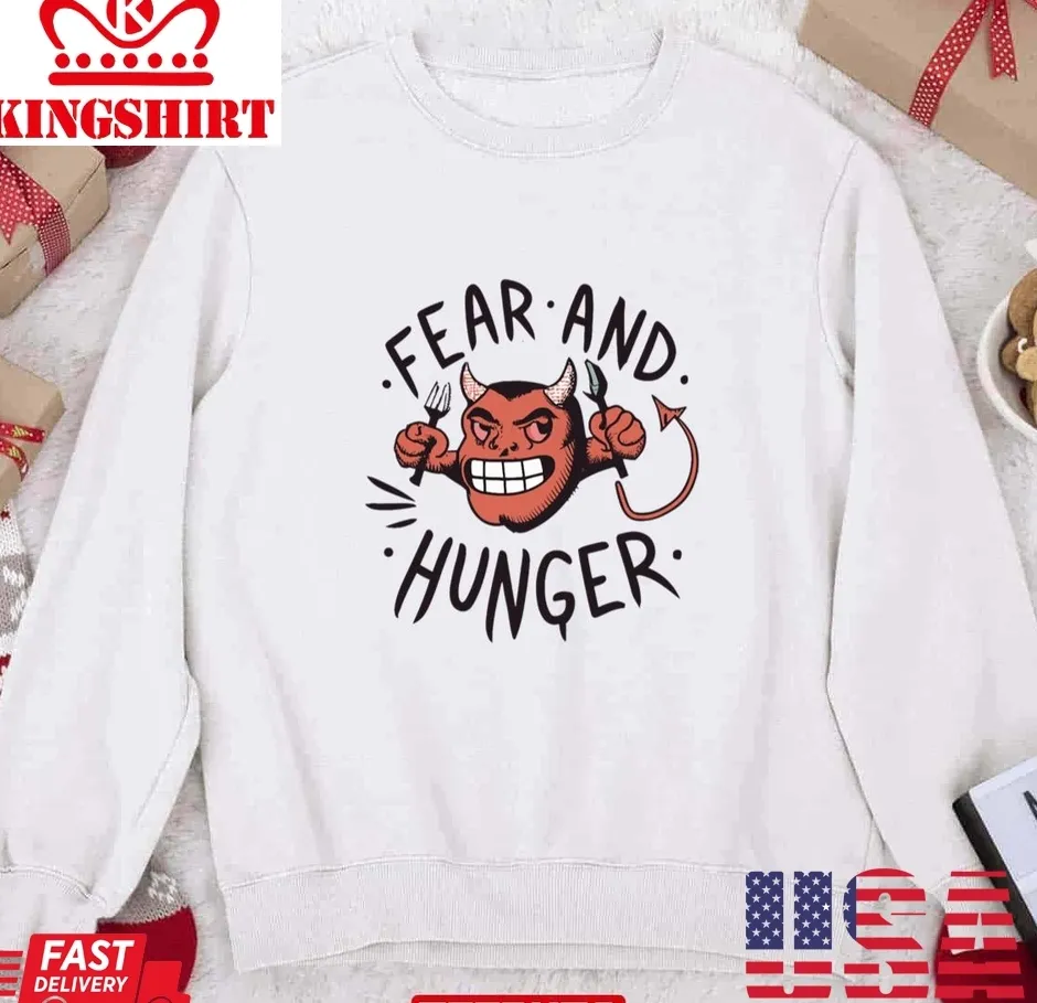 Cute Design Devil Fear And Hunger Unisex Sweatshirt Plus Size