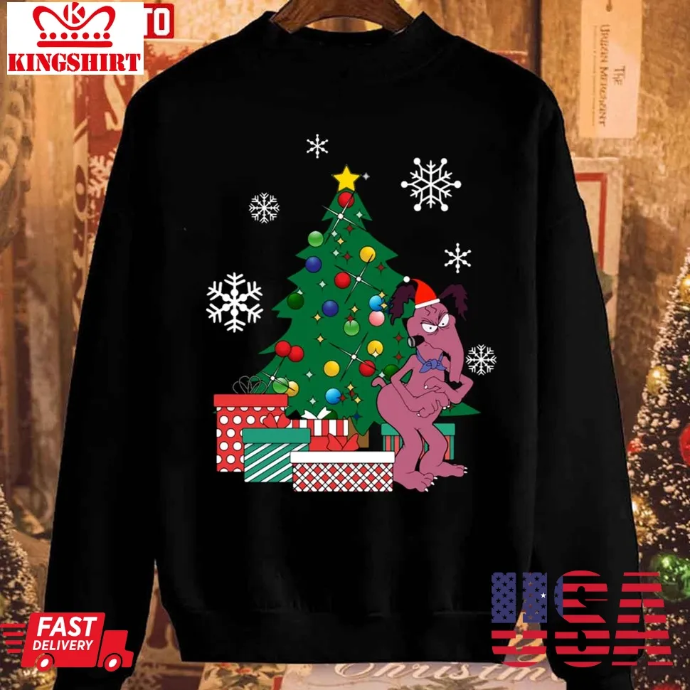 Top Cyril Sneer Around The Christmas Tree Unisex Sweatshirt Plus Size