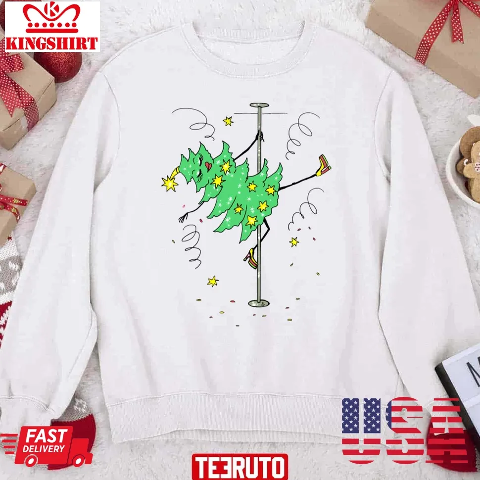 Love Shirt Dancing Tree Long Christmas Unisex Sweatshirt Size up S to 4XL