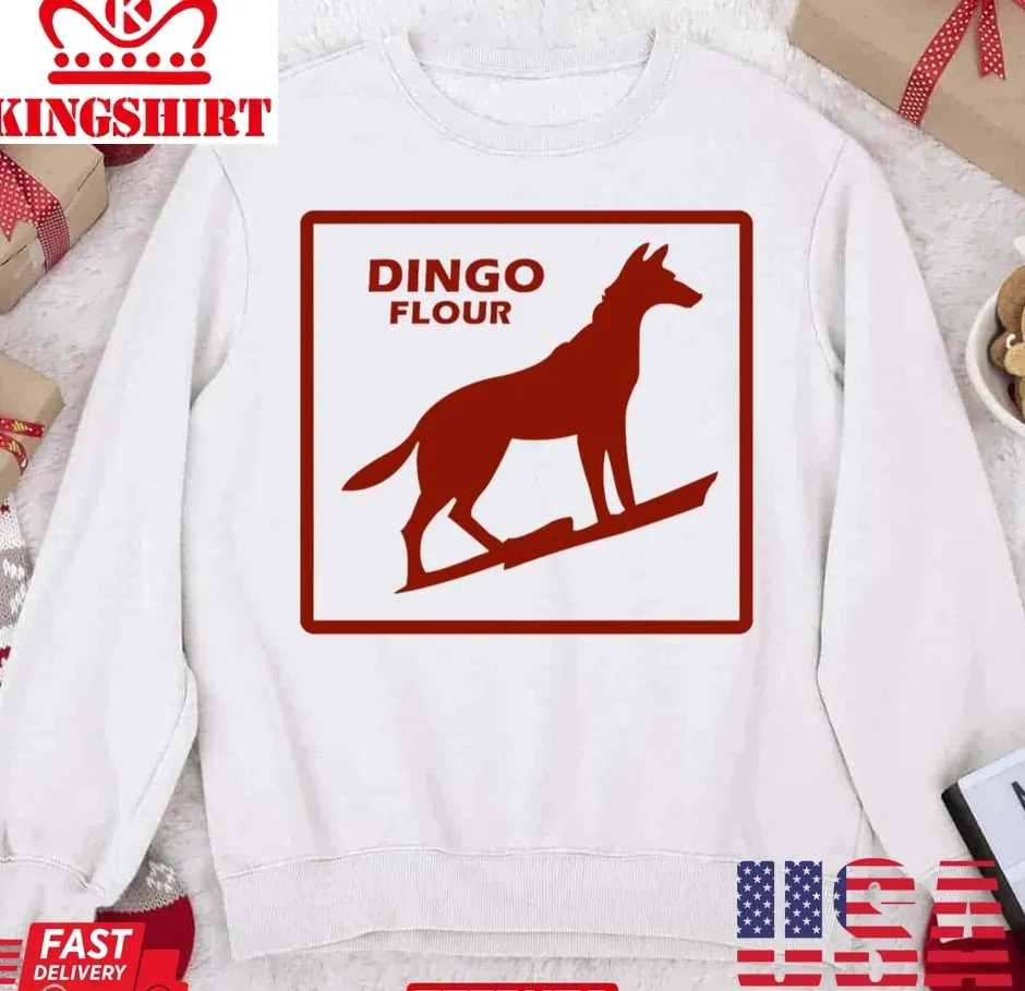 Dingo Flour Red Logo Unisex Sweatshirt TShirt