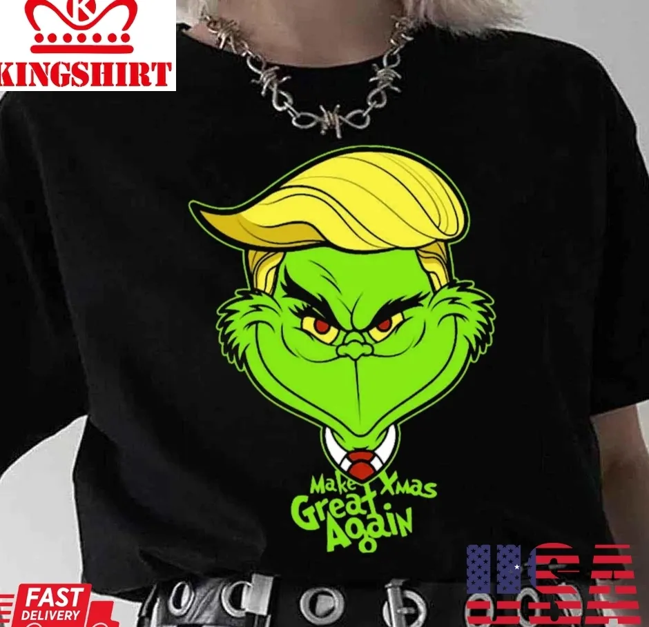Donald Grinch Trump Christmas Unisex T Shirt TShirt