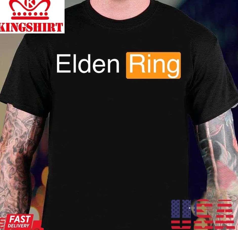 Elden Ring Hub Parody Logo Unisex T Shirt Plus Size