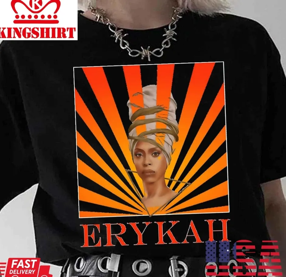 Erykah Badu Sunset Design Rapper Unisex T Shirt Plus Size