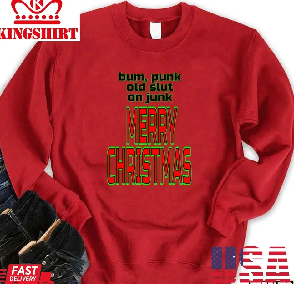 Fairytale New York Insults Christmas Unisex Sweatshirt Size up S to 4XL