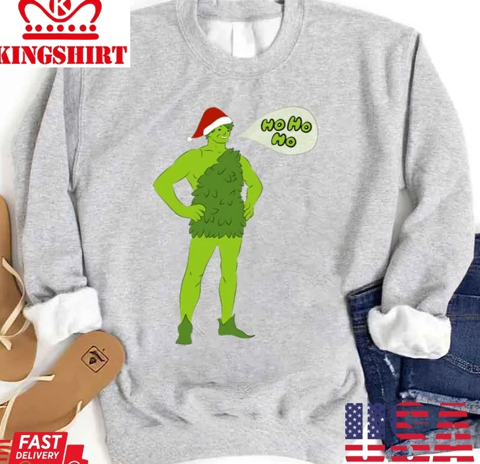 Festive Jolly Green Giant Christmas Unisex Sweatshirt Unisex Tshirt