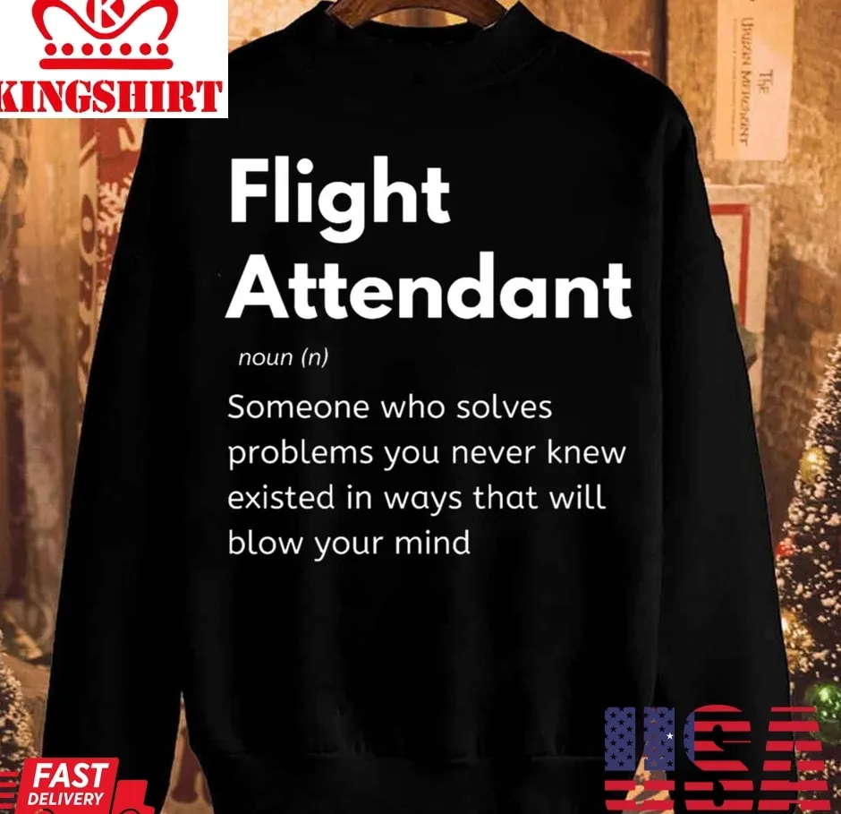Flight Attendant Christmas Unisex Sweatshirt Unisex Tshirt