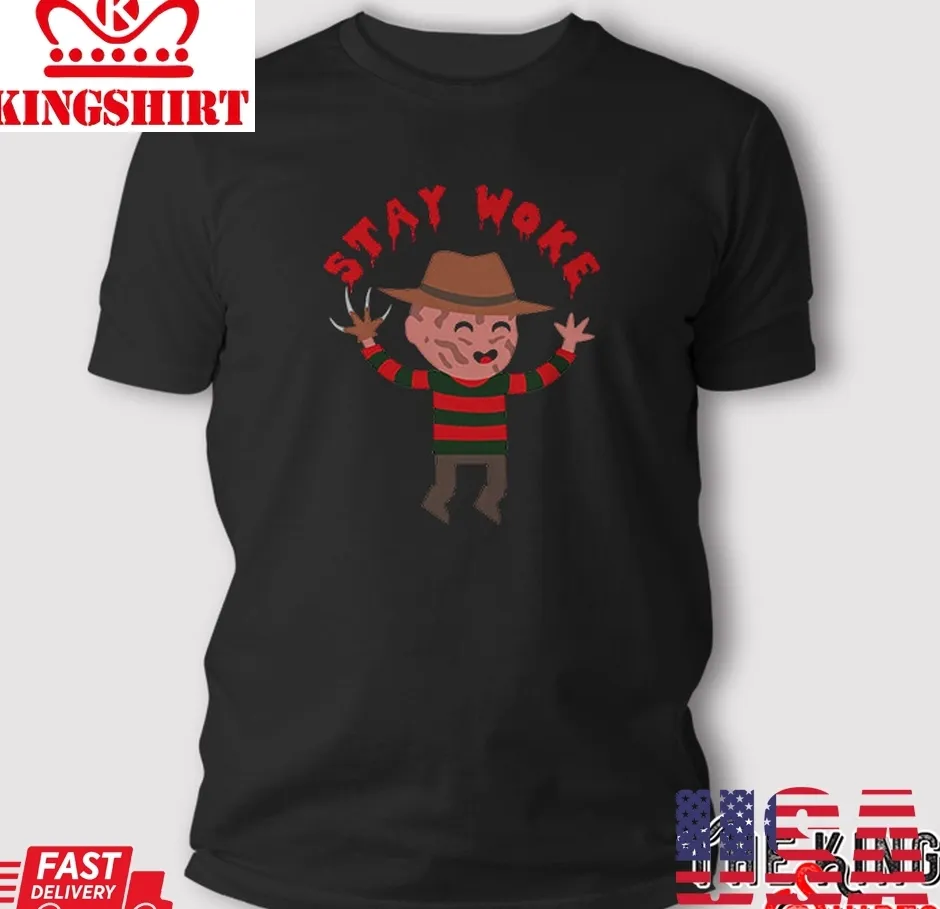 Freddy Krueger Chibi Stay Woke T Shirt Plus Size