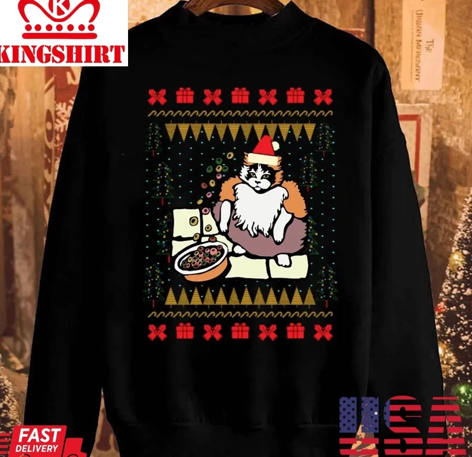 Fruit Loops Cat Meme Christmas Unisex Sweatshirt Unisex Tshirt