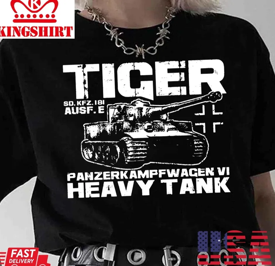 Heavy Tank Tiger I Vintage Unisex T Shirt Plus Size