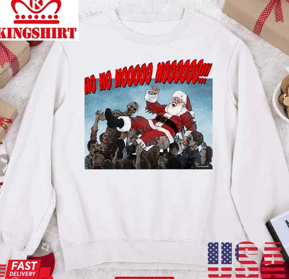 Ho Ho Nooo Christmas Unisex Sweatshirt Size up S to 4XL