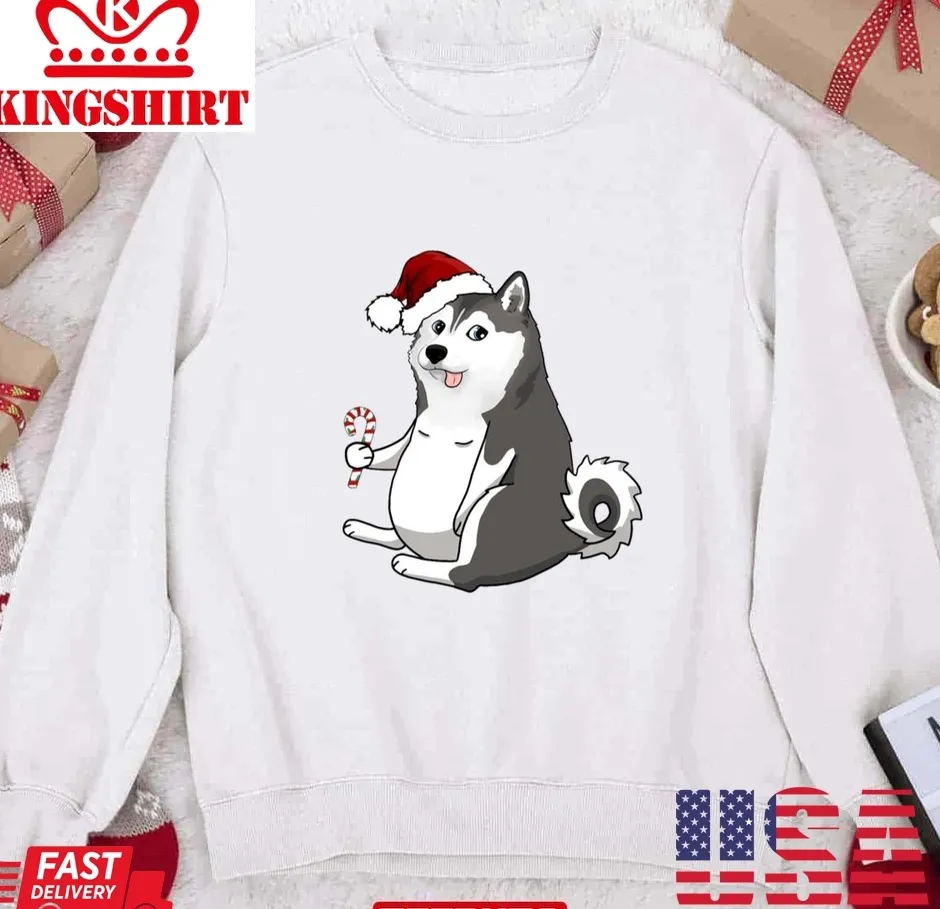 Husky Doge Meme Christmas Unisex Sweatshirt TShirt