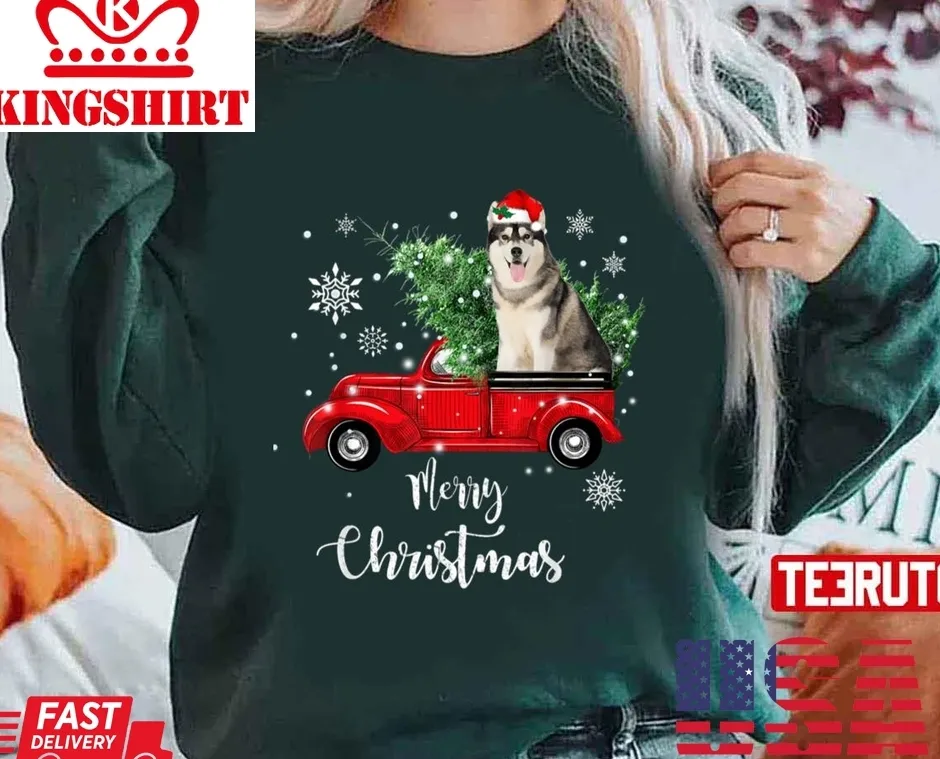 Husky Merry Christmas Unisex Sweatshirt Unisex Tshirt